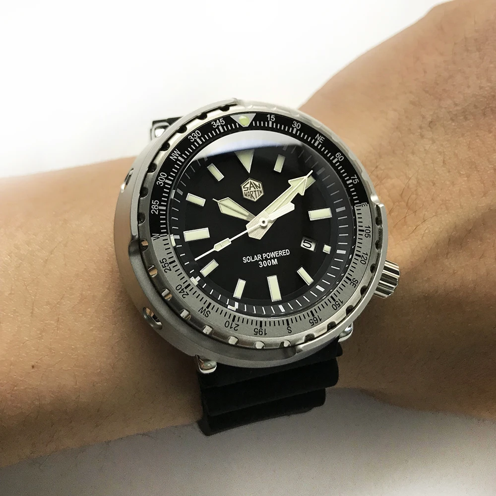 Tuna SBDC035 модные часы фотодинамическая энергия кварцевые мужские из нержавеющей