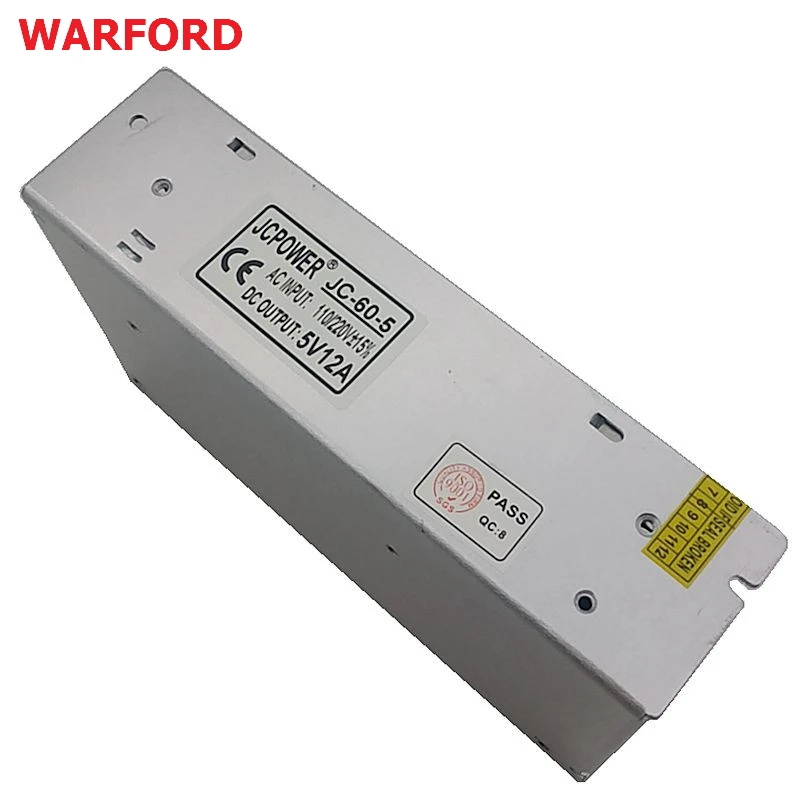 100% достаточно ватт весь DC5V 12A 60 W Выключатель питания для ws2801/ws2812b/2812b/lpd8806/apa102