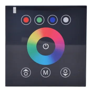 

Fast shipping 10pcs DIY home lighting RGB LED Touch Panel Controller led dimmer for DC12V 5050 3528 LED strip