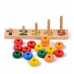 Детские математические подсчеты матч 1-5 Количество Abacus деревянные игрушки учебная доска учебная арифметика обучающий подарок понимание