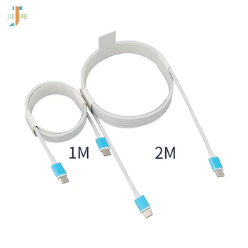 

Type-C Cable Type-C To Type-C 8pin To Type-C Round Data Sync Charging Cable for Huawei P20 Iphone XS Samsung Galaxy S8 50pcs/lot