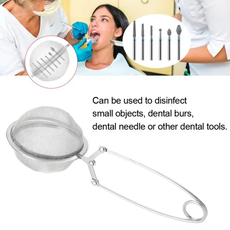 Stainless Steel Dental Tool Needle Sterilize Net Filter Cleaning