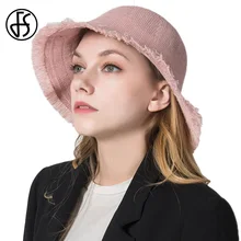 FS модные летние широкие полями женские Кепка с покрывалом Шляпы Открытый Повседневный козырек купол пляж гибкий колпак шляпа Chapeu Feminino черный