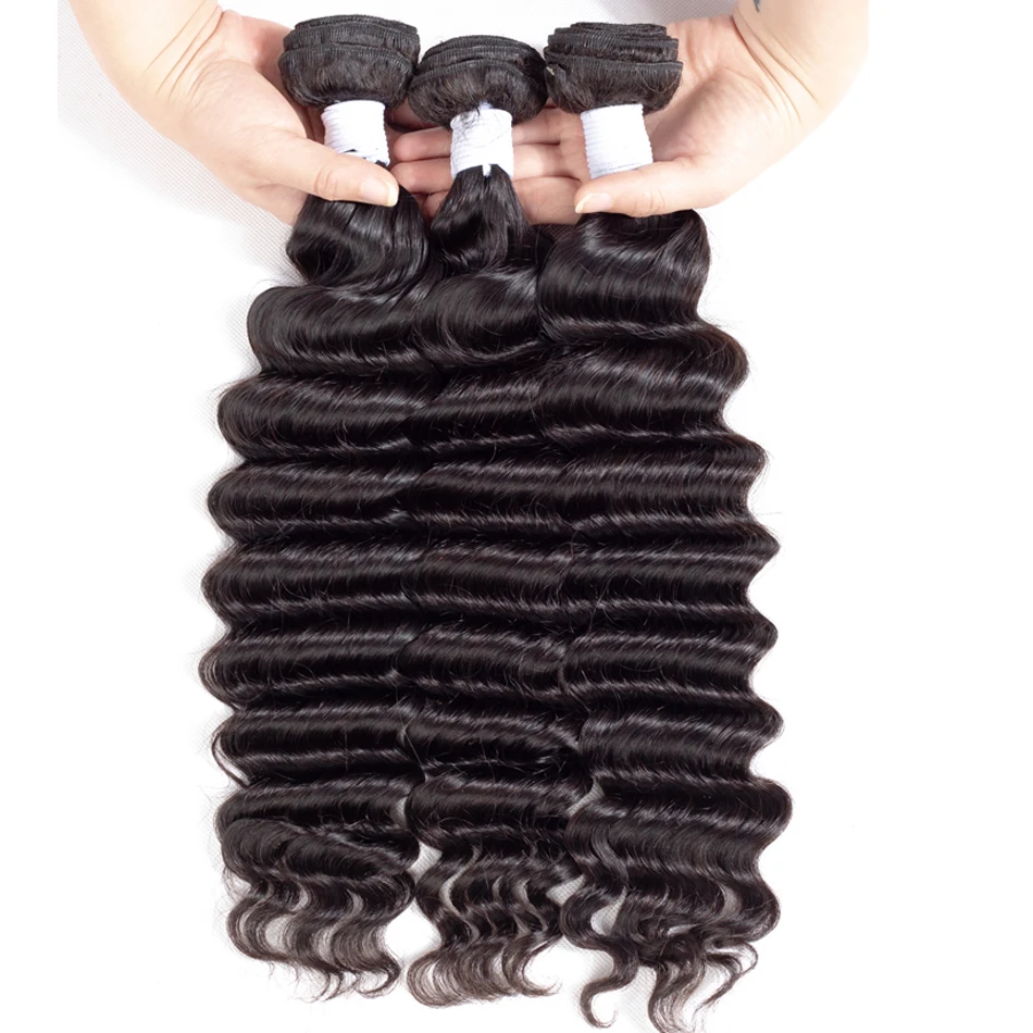 Loose Deep Wave Bundles With Closure Indian Human Hair Bundles With Closure 3 Bundles With Lace Closure Ably Remy Hair Extension