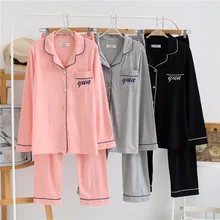 Мужские и женские трикотажные хлопковые Пижамные комплекты Hombre Весенняя Пижама мужские длинные брюки пижамы Мягкая уютная одежда для отдыха Новинка