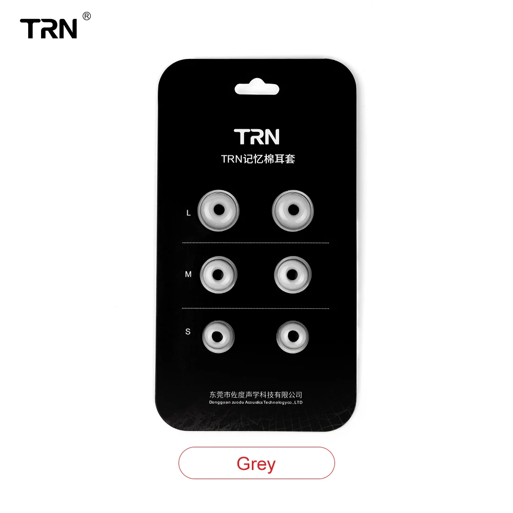 TRN 3 пары(6 шт) T400 вкладыши с шумоизоляцией пены памяти наушники вкладыши наконечники наушники для наушников из пены - Цвет: White