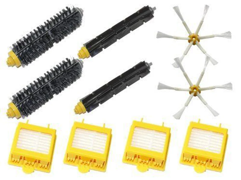 

New Filters Beater & Bristle Brush Side Brush 6 armed Pack for iRobot Roomba 700 Series 6 Armed 760 770 780