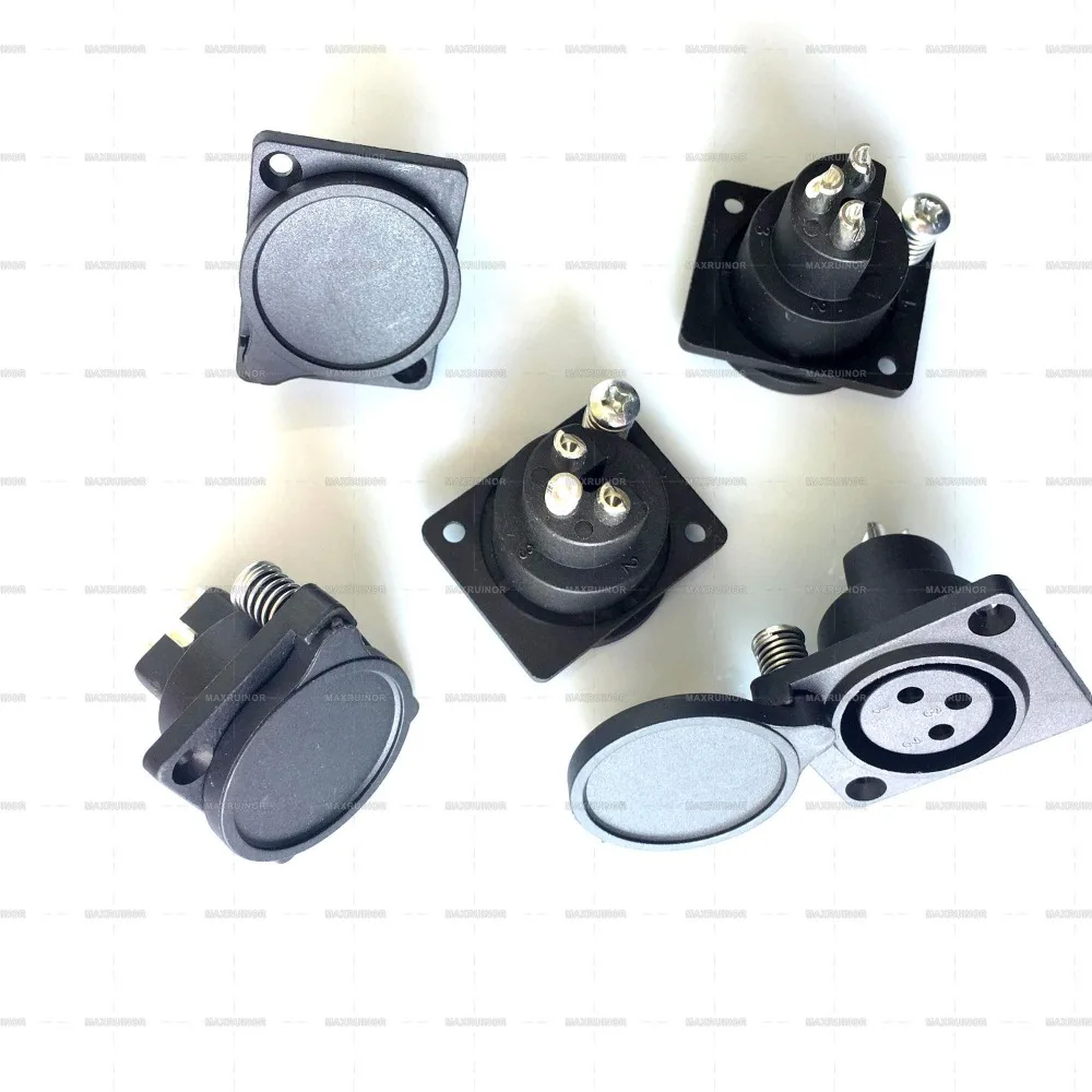 10 шт. x Мощность 3 Pin XLR гнездовой или мужской панели розетки разъем для зарядного