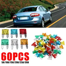 Vehemo 5A/10A/15A/20A/25A/30A лезвие предохранителя комплект предохранителей автоматическая защита от перегрузки для грузовика предохранитель Универсальный