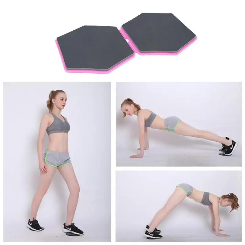 2pcs Hexagon Gliding Discs Exercise Sliding Plates Yoga Abdominal Core Training Slider Gym Fitness Equipment Sports Accessories 2pcs Hexagon Gliding Discs Exercise Sliding Plates Yoga Abdominal Core Training Slider Gym Fitness Equipment Sports Accessories