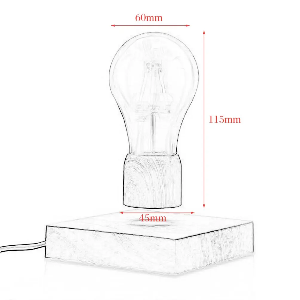 Креативный Магнитный левитирующий светильник, настольная лампа под дерево, плавающая лампа, уникальный подарок для дома, офиса, комнаты, маленький ночник, декоративный светильник