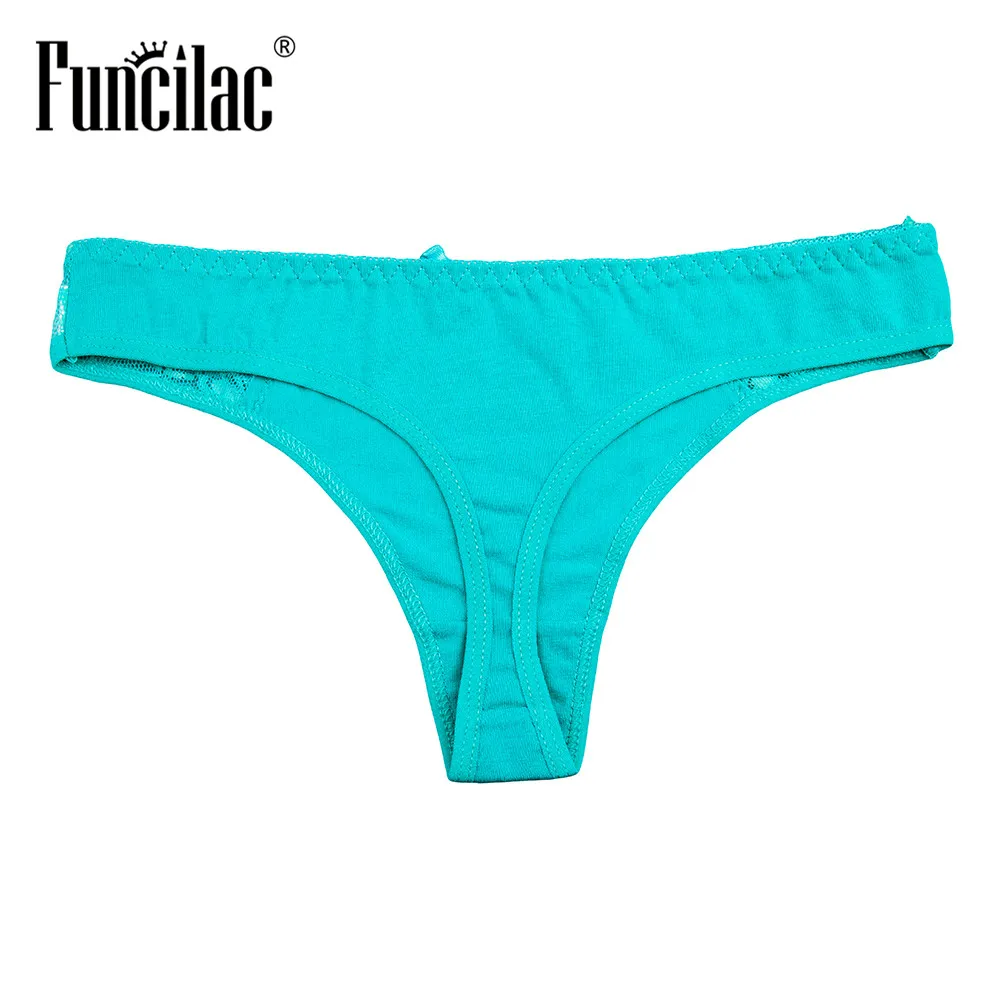 FUNCILAC женские кружевные стринги и женское нижнее белье трусики из хлопка Mutande Donna