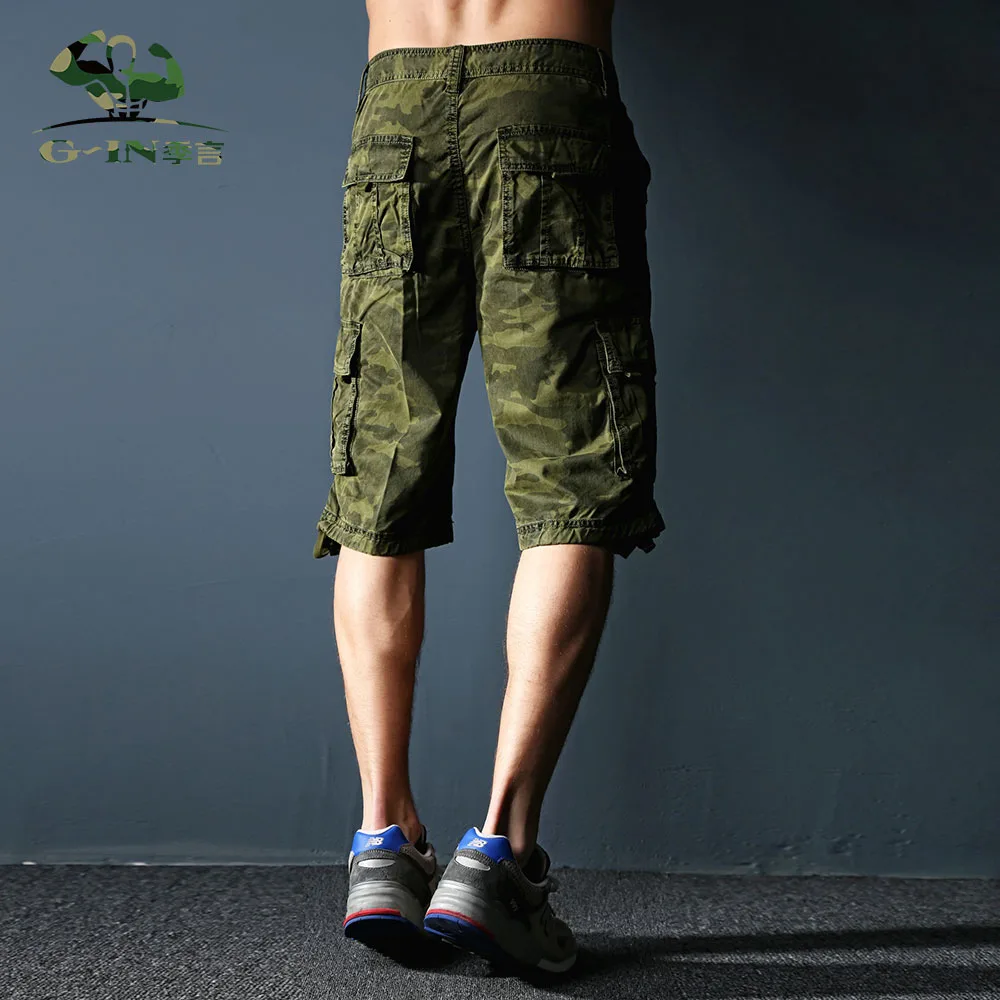Мужские шорты летние мужские армейские Шорты Cargo Спортивные шорты бермуды в повседневном стиле мужские Модные Брюки Большие размеры