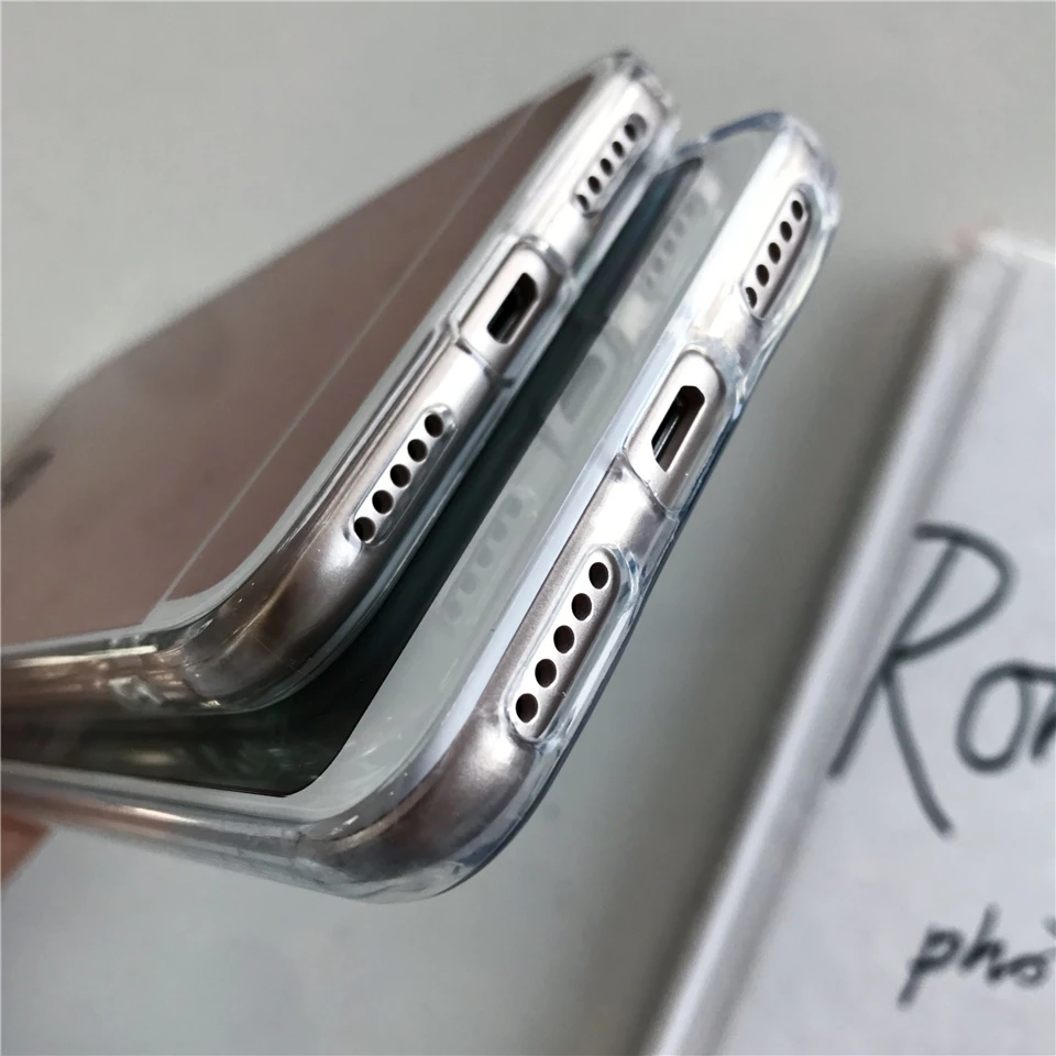 Зеркало TPU силиконовый чехол для XiaoMi RedMi 5 Plus 4A 5A 6A 4X обратите внимание на возраст 3, 4, 6, Pro 7 8 S2 Mi 5X A1 6X A2 Lite 9 Т-образной крышкой мягкий чехол для мобильного телефона чехол s