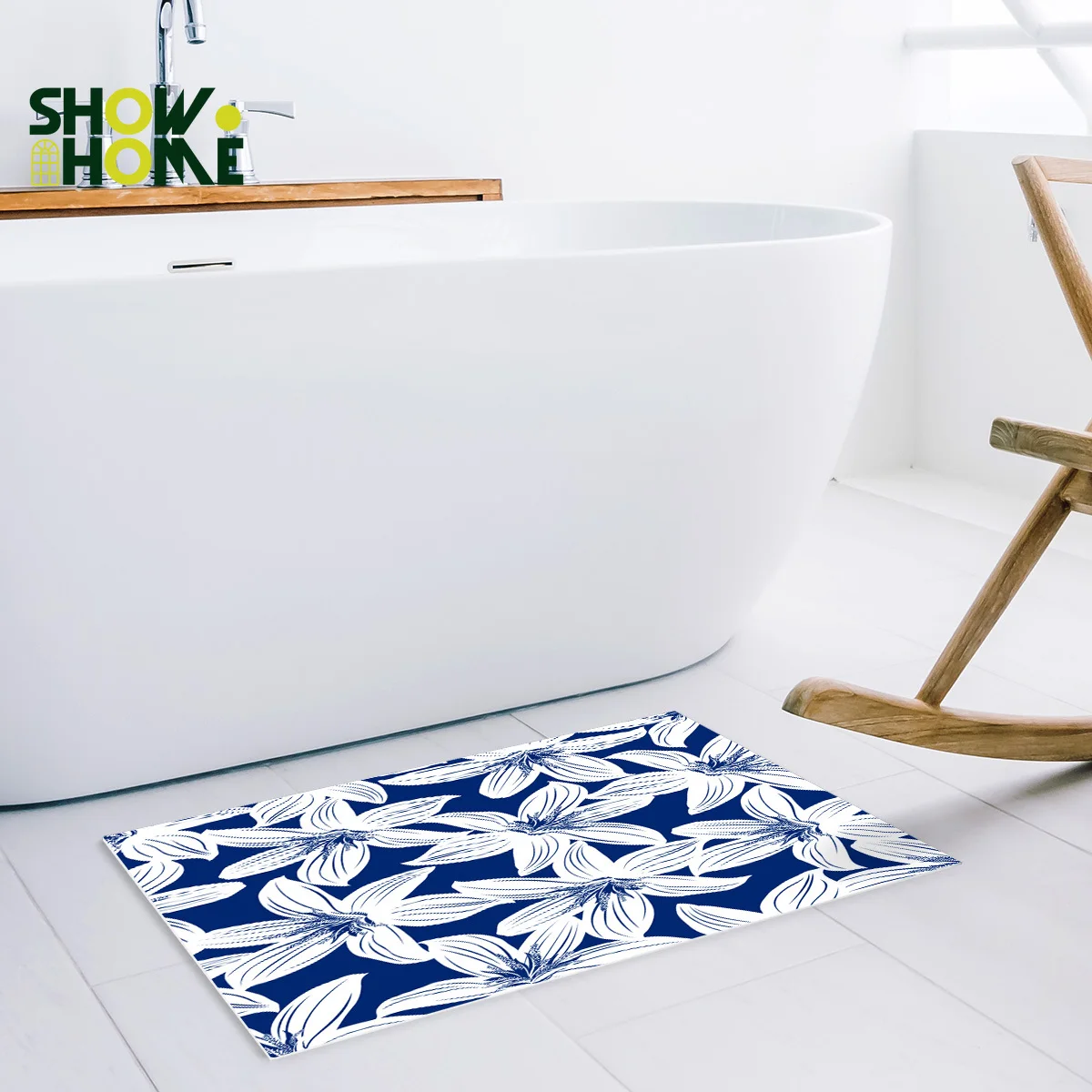 Showhome Coastal спрей 2 шт набор для ванной комнаты Набор декора для ванной водонепроницаемый внутренний кольца для женщин Забавный Дом 12 крючков
