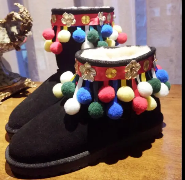 Et Low Heavy D'hiver Automne Boule Neige National Femelle Bas Bottes Poils 2018 Dans Nouvelle Main Plat Métal De Tube Le Gland nkwP0O