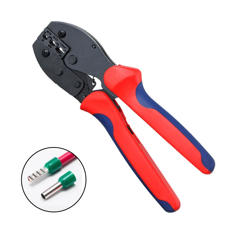 

LY-30J New type ratchet crimping hand tools effective crimp insulated terminal 0.5-6mm2 mini crimper pliers