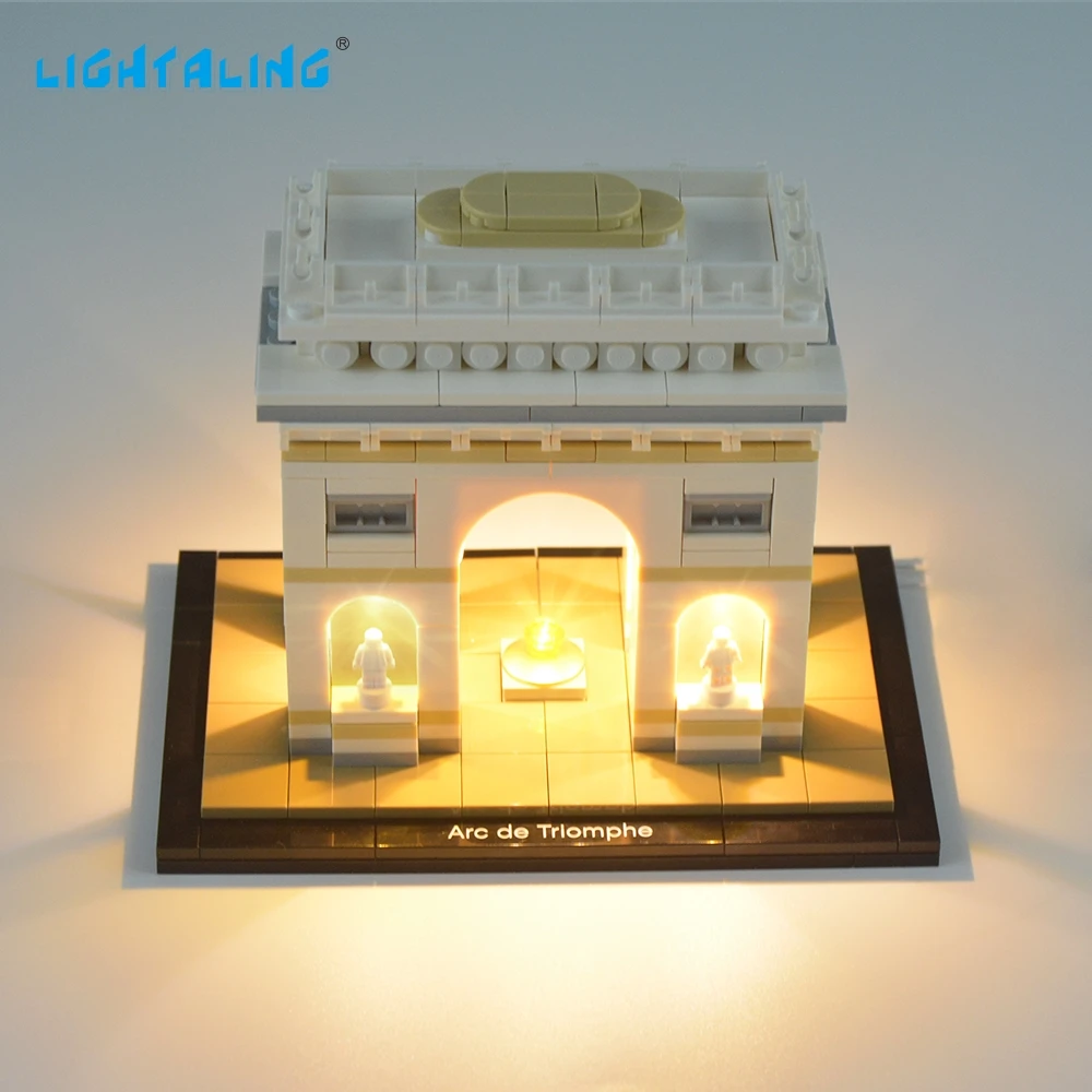 Осветительная архитектура Arc De Triomphe Light набор совместим с 21036 (не включает модель)