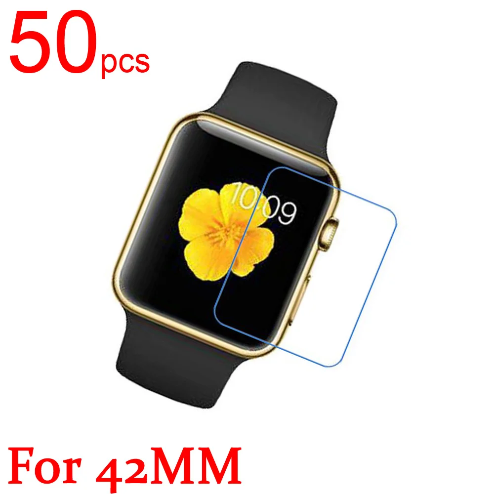 

50pcs Ultra Clear Glossy/Matte/Nano anti-Explosion LCD Screen Protector Film Cover For Apple Watch 42mm 38MM Protective Film