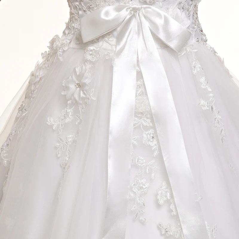Forevergracedress скромные длинные свадебное платье v образный вырез аппликацией ручной