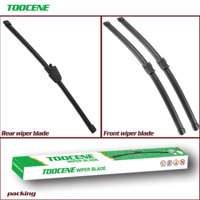 US $4.68 Front And Rear Wiper Blades For VW Golf Plus 2005 2006 2007 2008 Windshield Windscreen Auto Car Sty