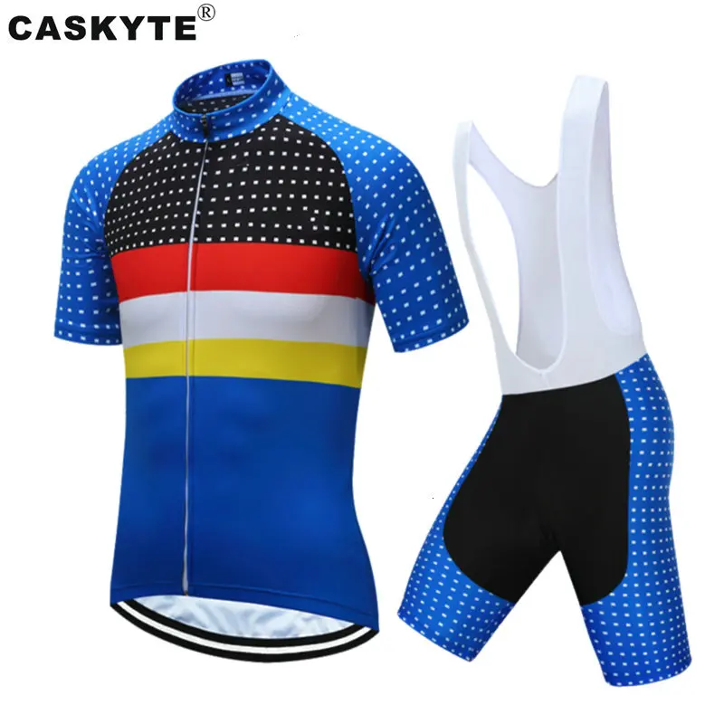 CASKYTE Велоспорт Джерси наборы Китай 2018 Pro Тур велосипед Salopette горный вело Майо Ciclismo