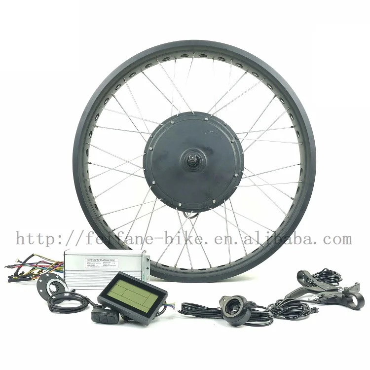 Когда-нибудь Снежный велосипед 48V1000W электрическое преобразование велосипедов комплект с дисплеем LCD3 E-bike BLDC fat tire задний поворот Мотор Ступицы