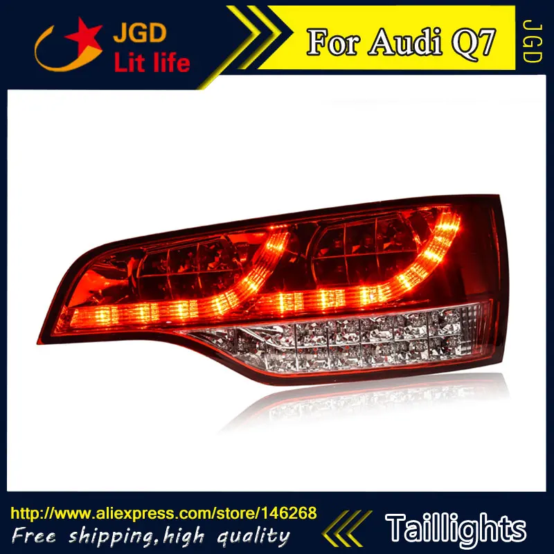 Car Styling tail lights for Audi Q7 LED Tail Lamp rear trunk lamp cover