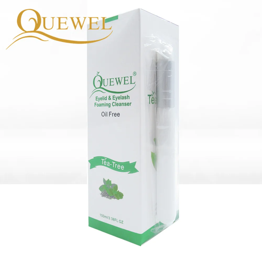 Ceny 100ml przedłużanie rzęs szampon do mycia profesjonalne do powiek rzęsy pianka czyszcząca pojedyncze rzęsy Quewel zmywacz do makijażu narzędzia