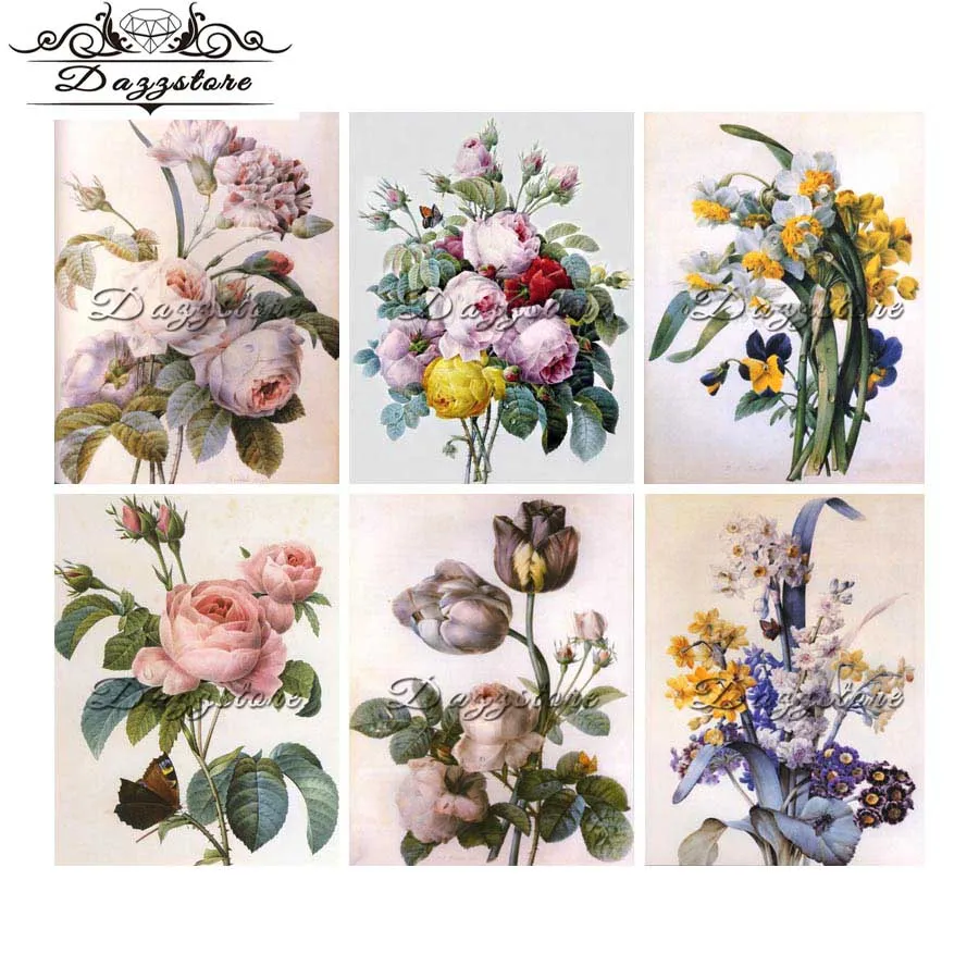 

5d diy diamond painting cross stitch diamond embroidery flowers full square diamond mosaic paintings rhinestone decoration