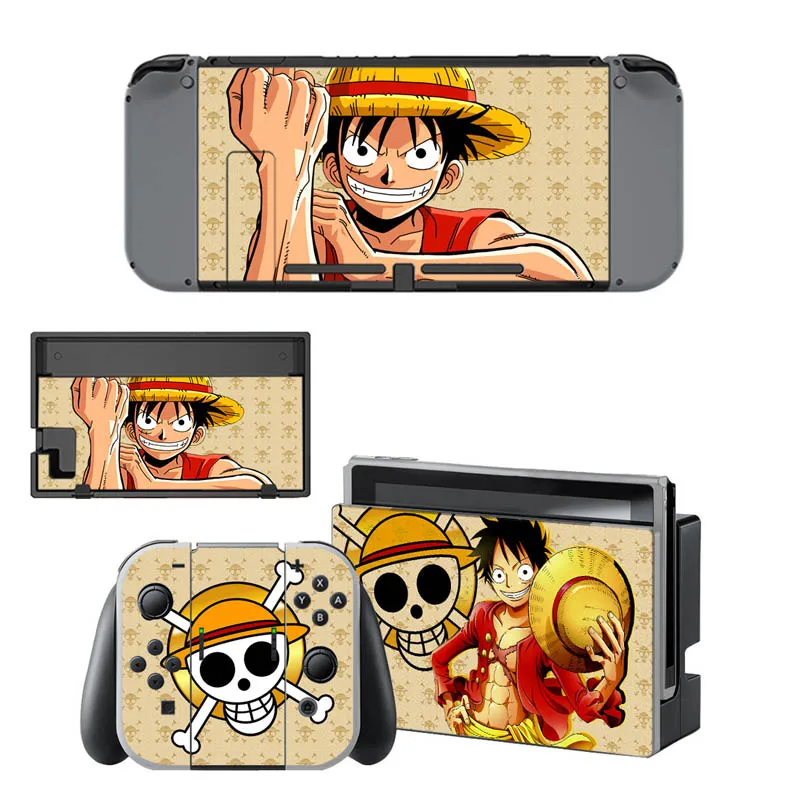 Виниловые наклейки кожи ONE PIECE Наклейка Обложка для Nintend консоли коммутатора и радость-Con Controlle