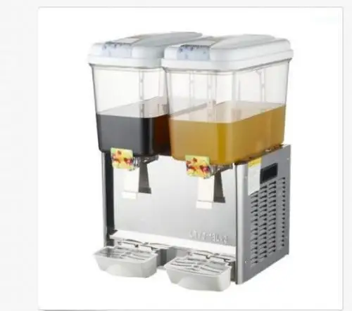 Commercial 8L*2Tank Frozen Hot Cold Drink Beverage Milk Juice Dispenser Machine 