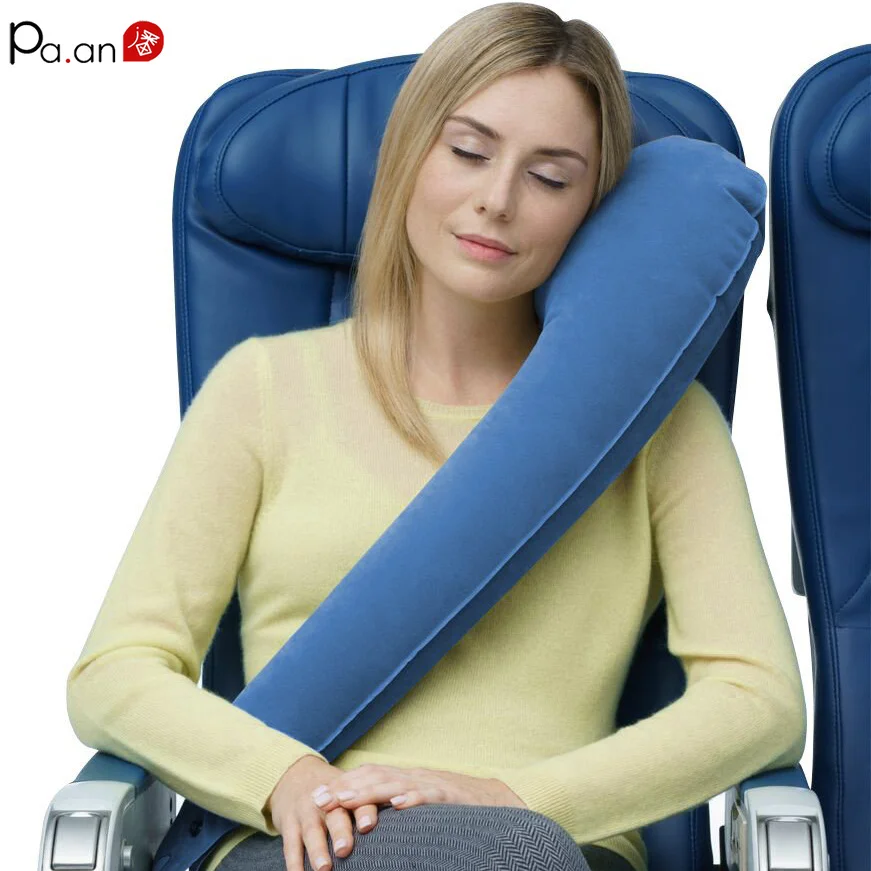 Inflatable Travel Pillow Ergonomic Neck Travel Pillow Adjustable
