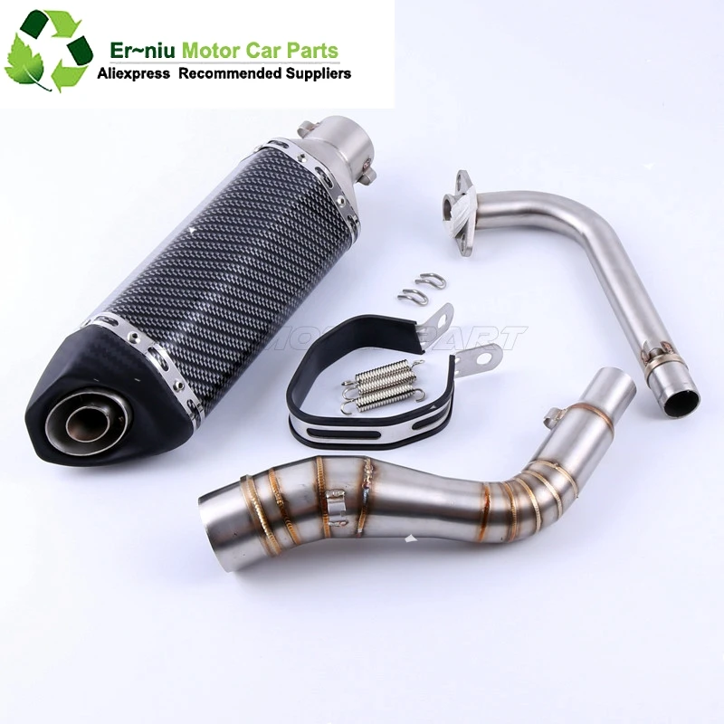 

NMAX155 Motorcycle Exhaust muffler Slip-On Full System contact middle pipe + exhaust For YAMAHA NMAX 155 NMAX 125 N MAX155