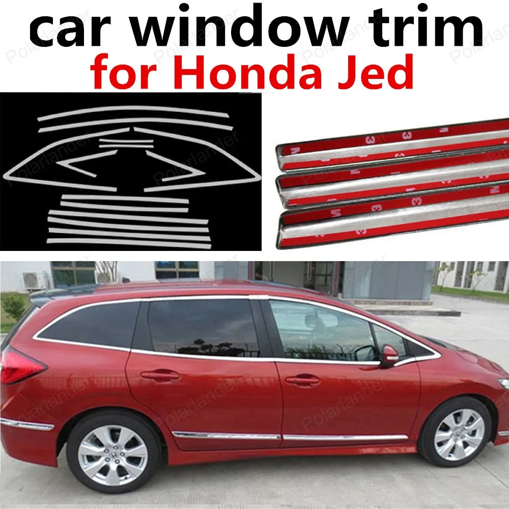 freeshipping Car Styling Stainless Steel Car Window Trim Cover Exterior