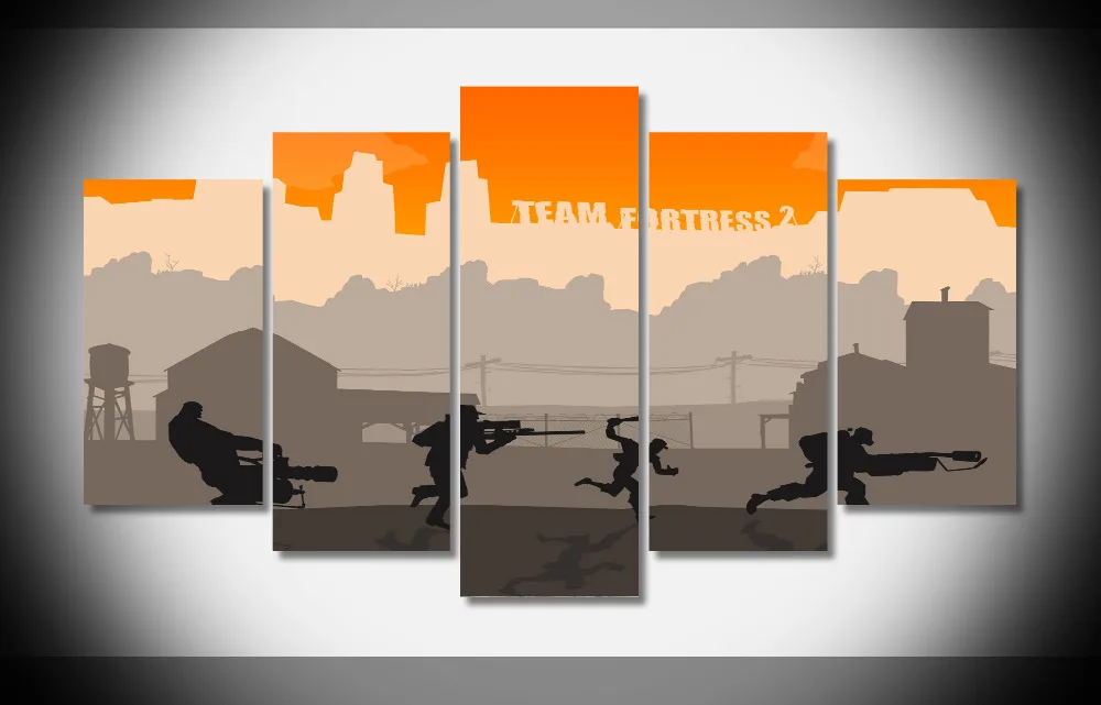 

7446 team fortress hd Poster Framed Gallery wrap art print home wall decor wall picture Already to hang digital print wholesale