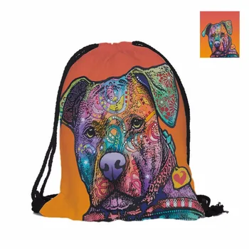 

Rottweiler Series Custom 3D Printing Pet Dog Double Sides Men Women School Bag Travel Drawstring Backpacks