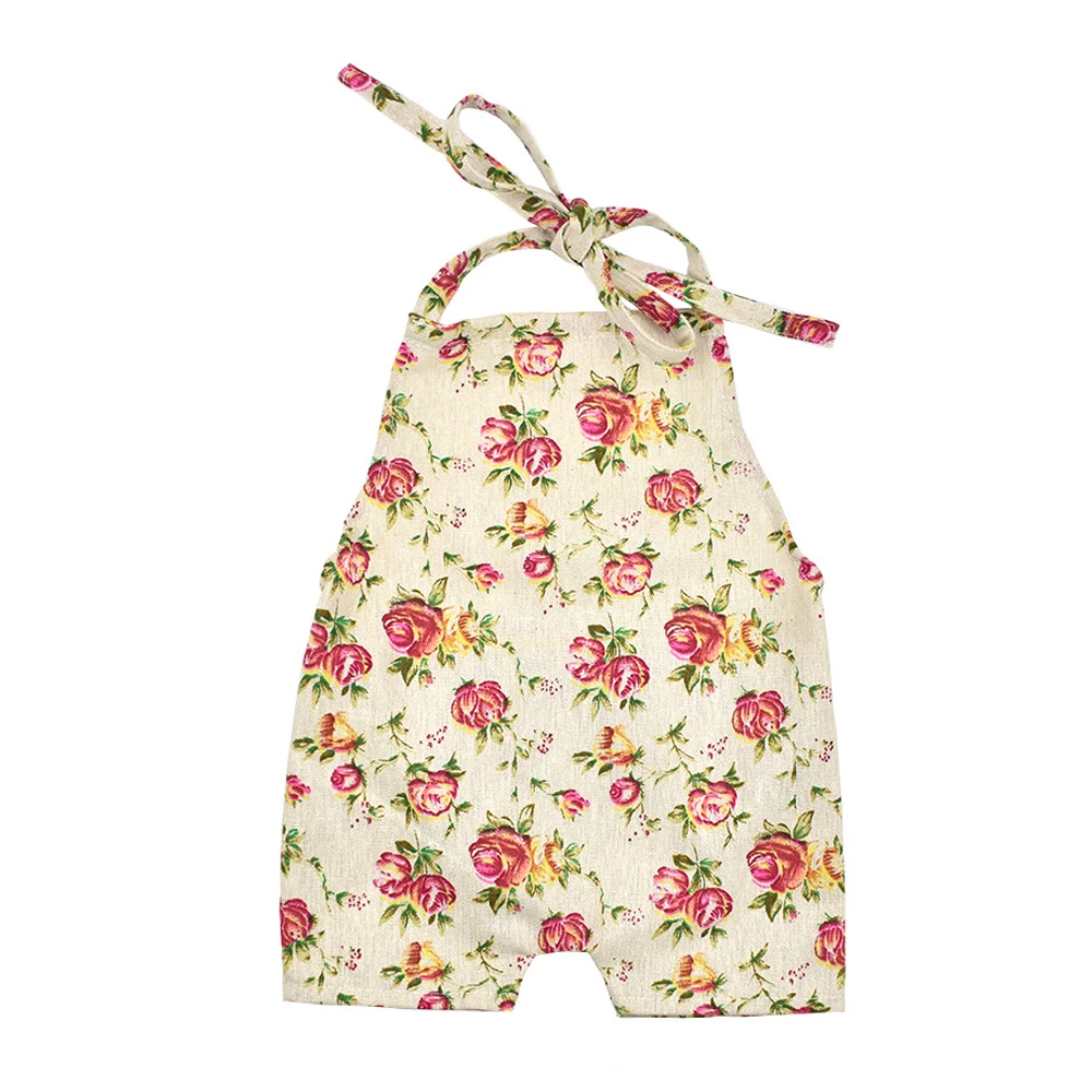 

Newborn Photography Props Flower Romper for 0-3 months Infant Girls Photo Accessories Costumes Bebe Girl Cute Lacing Jumpsuits