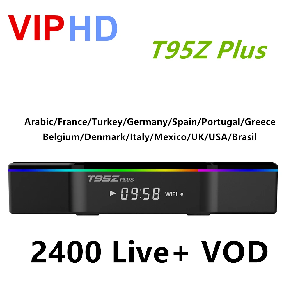 

T95Z Plus Android Tv Box Arabic France Turkey Germany Africa Spain Portugal Albania Italy a IPTV Set Top Box Pk Neo Volka Pro