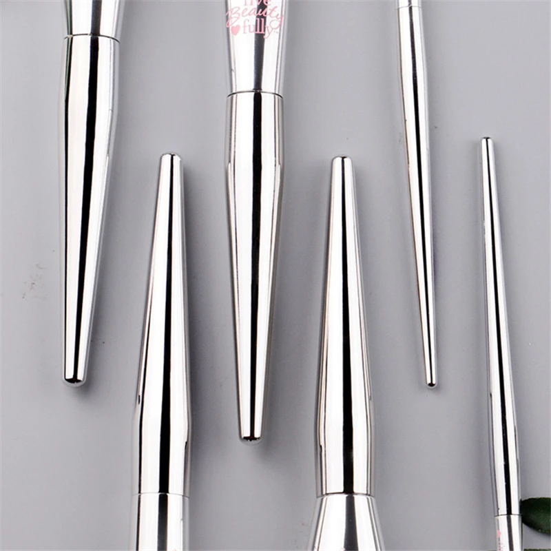 Набор серебряных кистей для макияжа IT Cosmetics 8/9 шт Профессиональный набор пудры