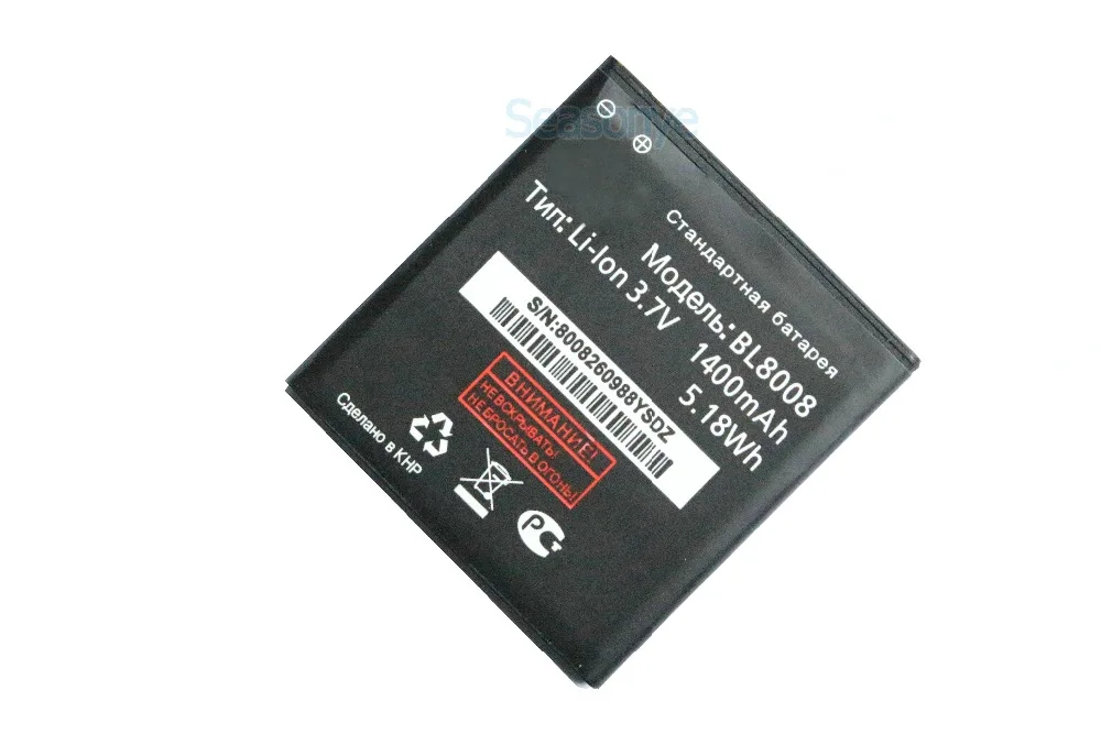 Новый Сменный аккумулятор 3 шт./лот 1400 мАч BL8008 для FLY BL 8008 W0F96 FS401 Stratus 1