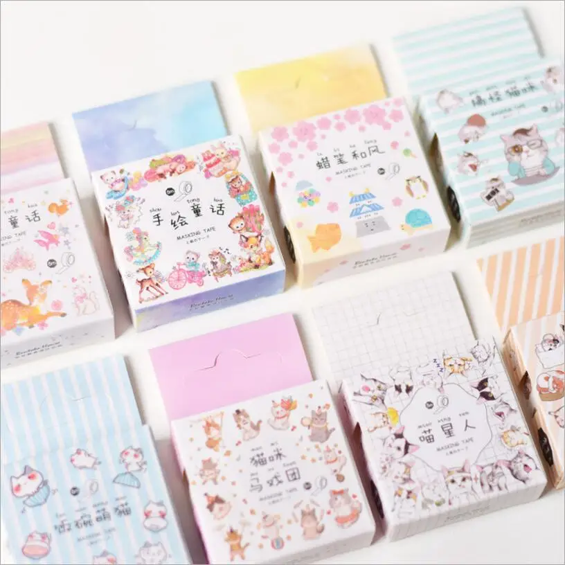 

15 mm X 5 m Japanese style Cute animals Decorative Washi Tape DIY Scrapbooking Masking Tape children stationery Supplies