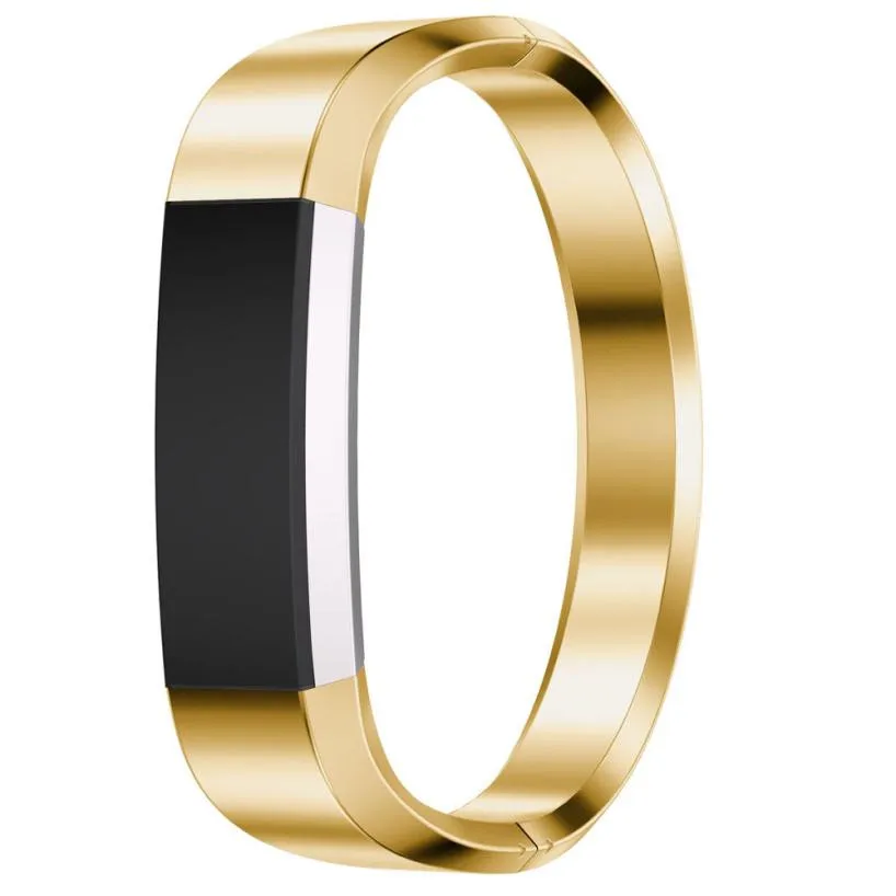 HIPERDEAL часы из нержавеющей стали ремешок для Fitbit Alta HR Смарт часы 0329 - Цвет: Золотой