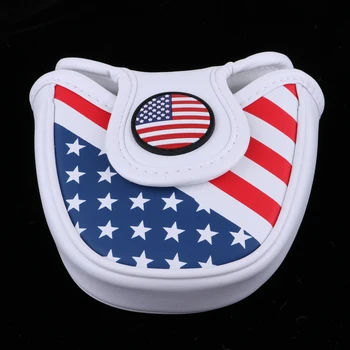 

Portable Golf Mallet Putter Cover with Magnetic Closure Headcover Club Head Protector Replacement 12 x 10.5 cm