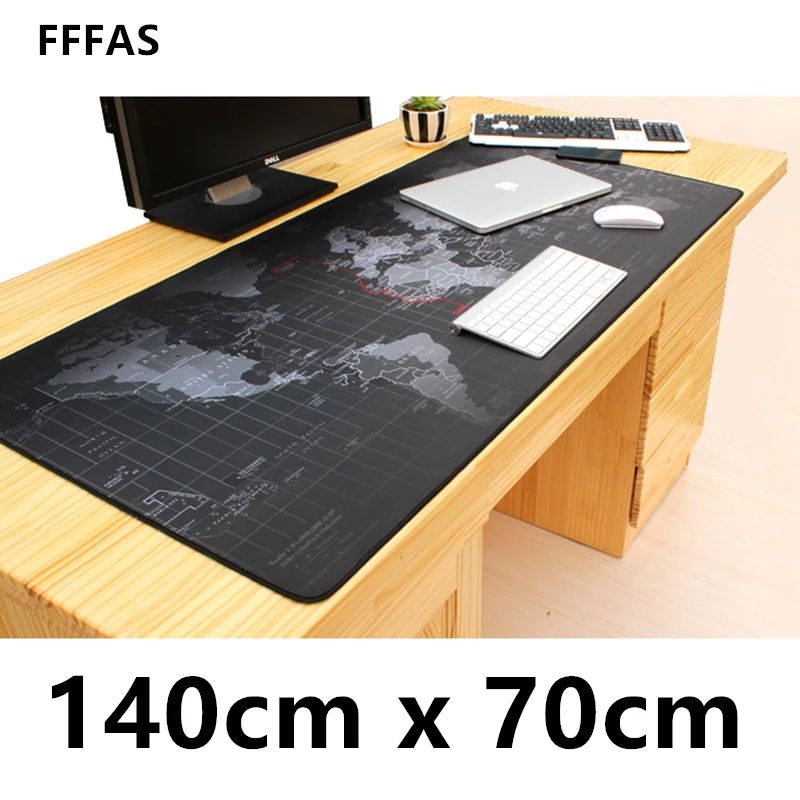 Fffas Washable 140x70cm Xxxl Biggest Mouse Pad Gaming Mousepad Keyboard Mice Pc Desk Mat Office