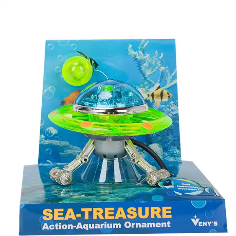 Funny Suspended UFO Connection Air Pump Aquarium Decoration Aerator for