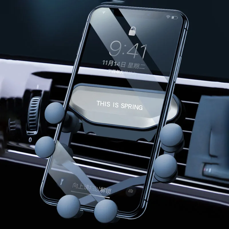 

Gravity Car Phone Holder For iPhone X XS Max XR Air Vent Mount Car Holder For Samsung S9 OPPO Huawei Phone Stand Telefon Tutucu