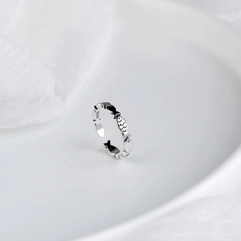 

2019 New Arrival Pure 925 Sterling Silver Rings For Women Statement Adjustable Korean Ring Fine Jewelry Party Gifts Drop Ship