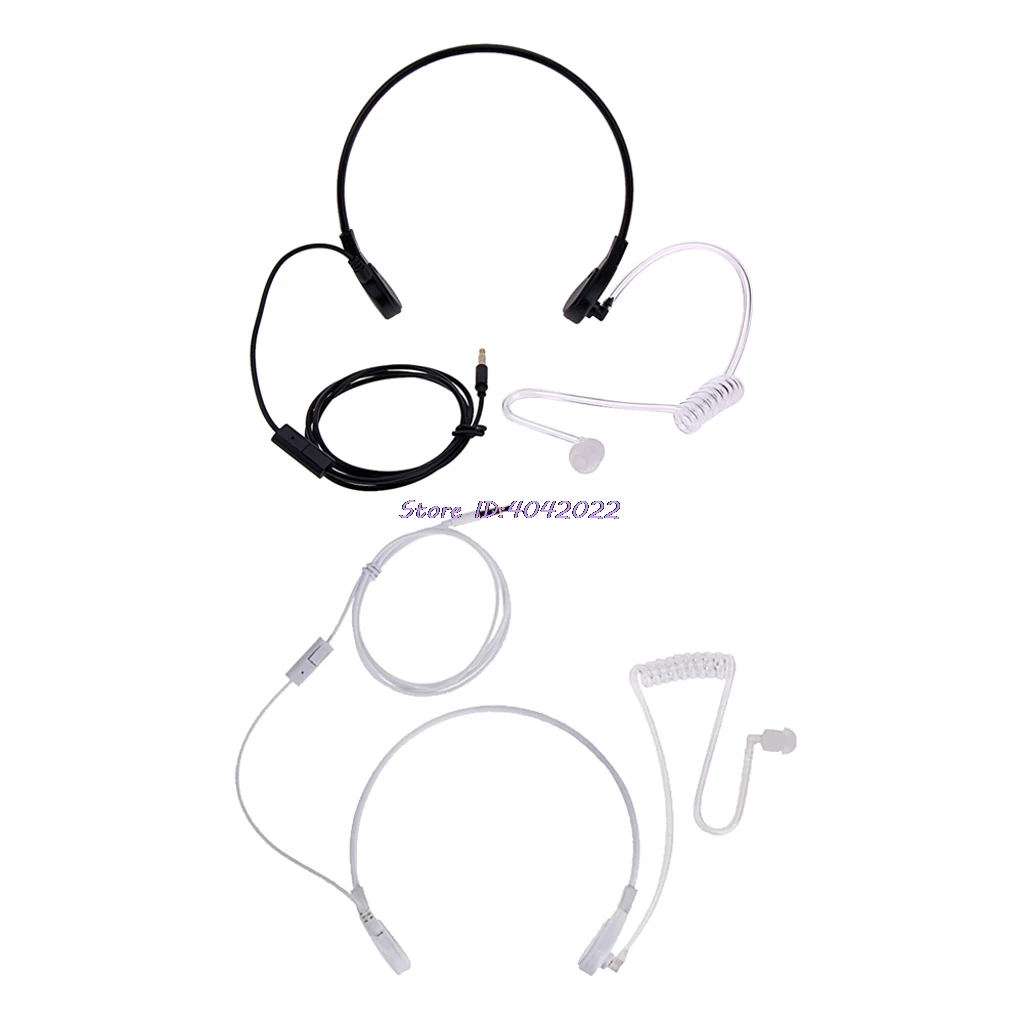 

3.5mm Throat MIC Headset Covert Acoustic Tube FBI Earphone for iPhone Android