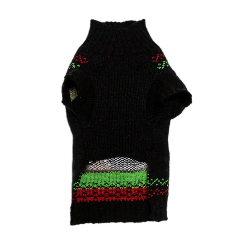 Xmas собака одежда оленей Дизайн свитер для маленьких собак Рождество Теплый Щенок пальто Чихуахуа Трикотаж пуловер Лось костюмы